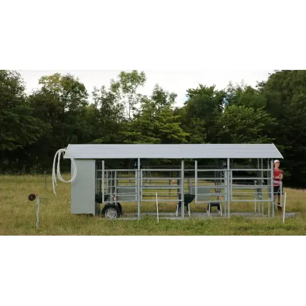 Mobilní dojírna MOOTECH4 - s poloautomatickým mycím zařízením a skříní