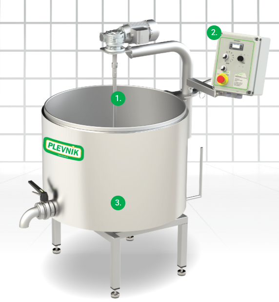 Sýrařské kotle - elektrické SKE 200-500 l