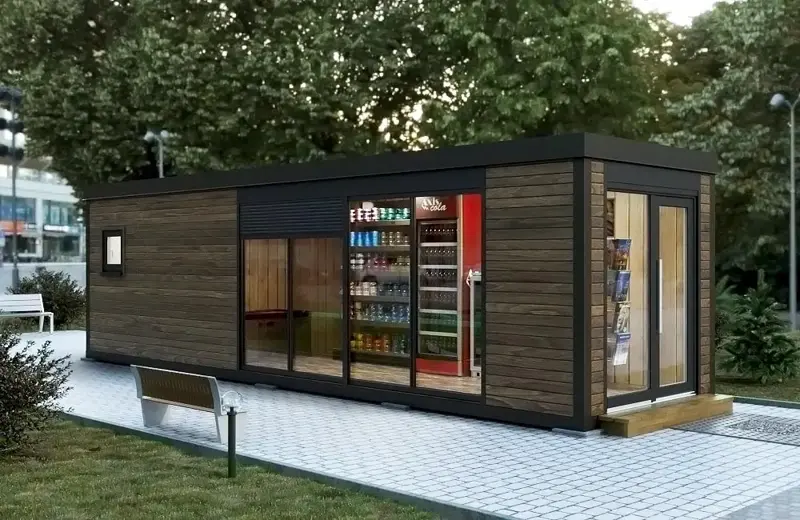 Kontejnery pro farmářské prodejny a prodejní automaty - 6m