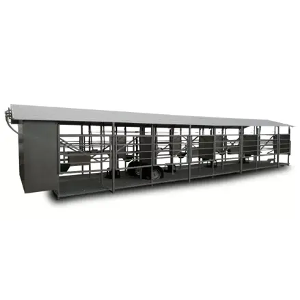 Mobilní dojírna MOOTECH8 - s poloautomatickým mycím zařízením a skříní