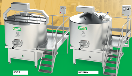 Sýrařské kotle a cisterny SKH/SCH 1000–4000 l