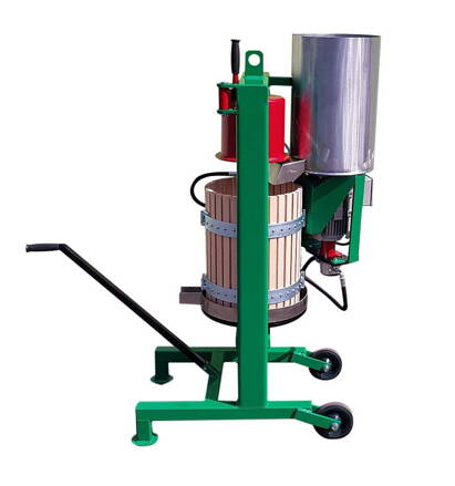 Hydraulický lis na jablečný džus 30 l + drtič