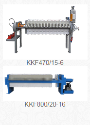 Komorové filtrační lisy KKF470/15-6 / KKF630/20-6 / KKF800/20-16