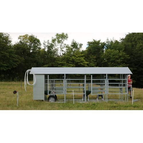 Mobilní dojírna / 4 dojecí jednotky / dojení do nádrže / se skříní