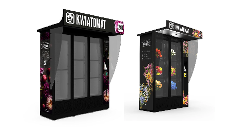 Automat na prodej čerstvých květin a rostlin